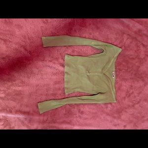 Long sleeve off the shoulder